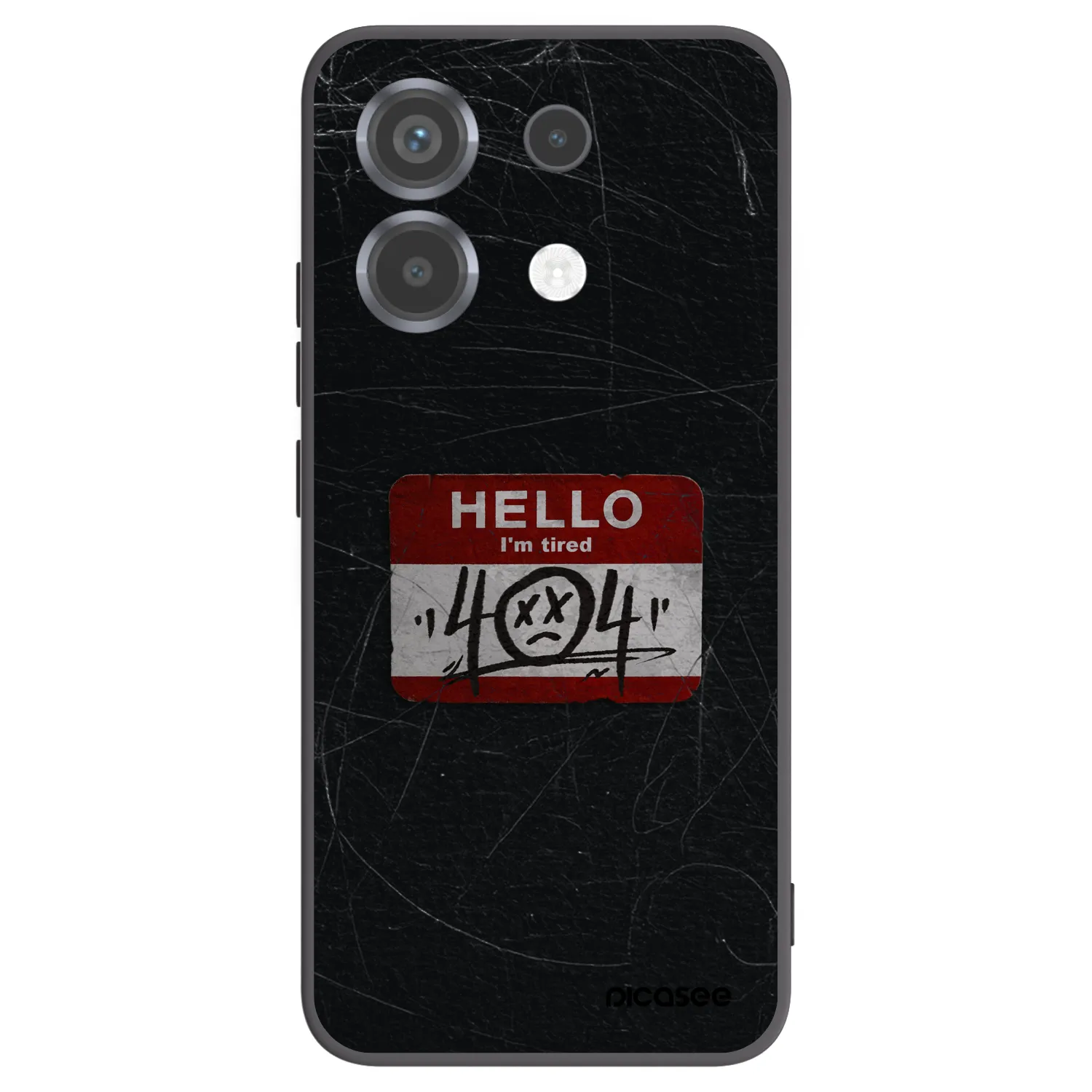 Picasee Xiaomi Poco X6 Hülle - Schwarzes Silikon - HELLO 404