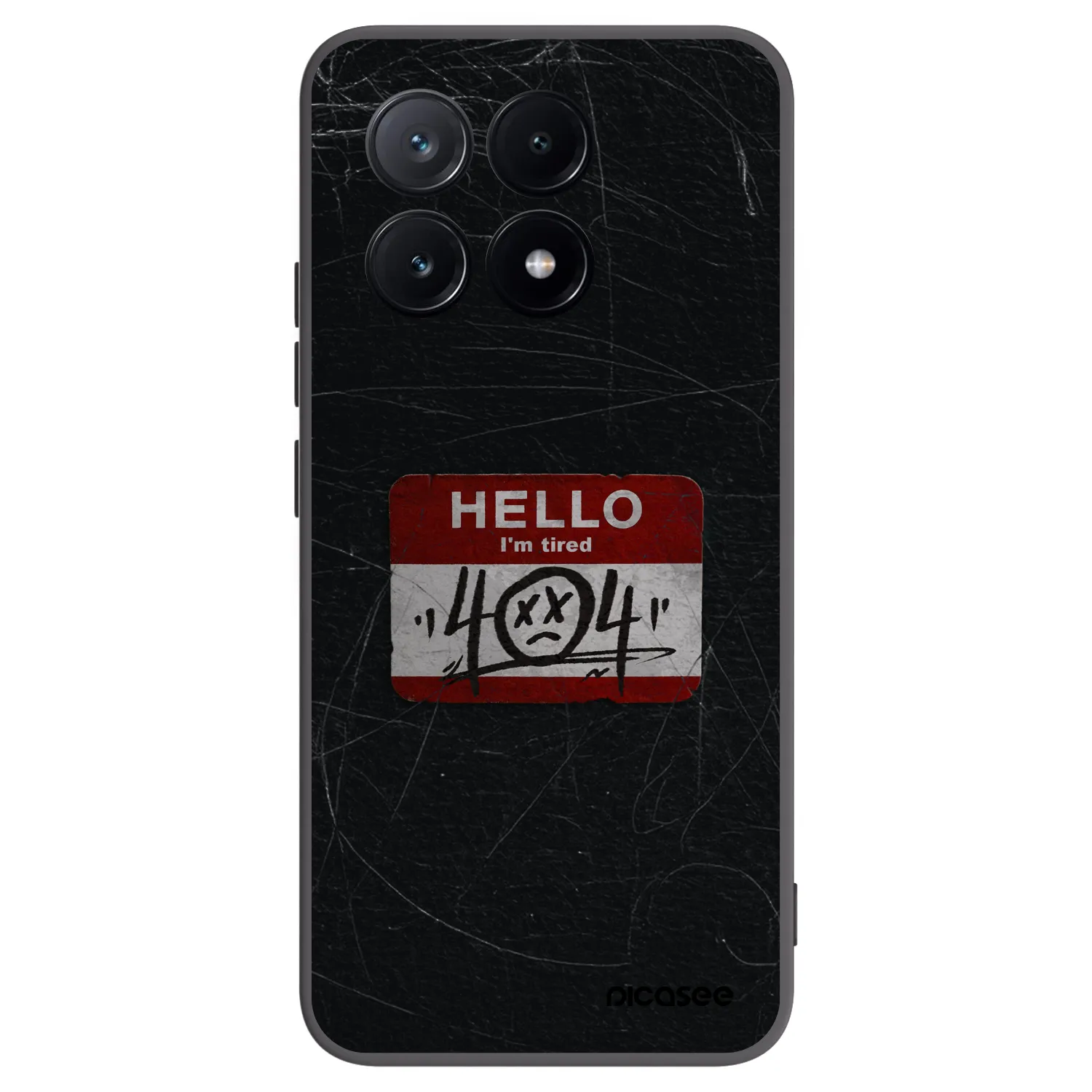 Picasee Xiaomi Poco X6 Pro Hülle - Schwarzes Silikon - HELLO 404