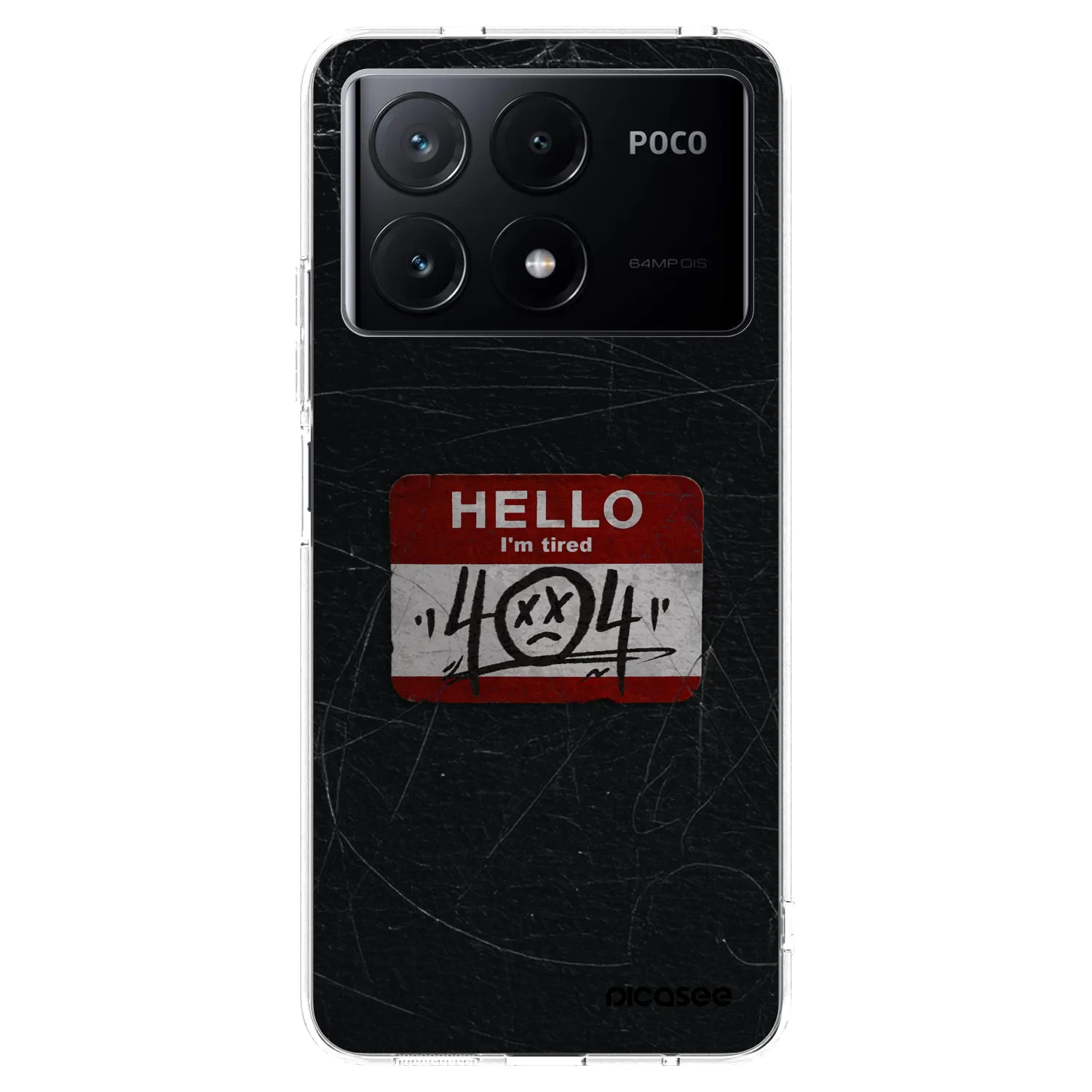 Picasee Xiaomi Poco X6 Pro Hülle - Transparentes Silikon - HELLO 404