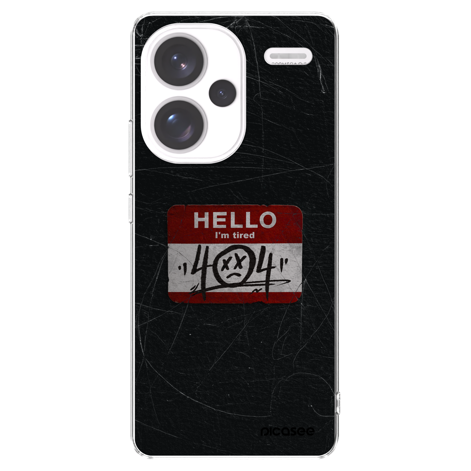 Picasee Xiaomi Redmi Note 13 Pro+ 5G Hülle - Transparentes Silikon - HELLO 404