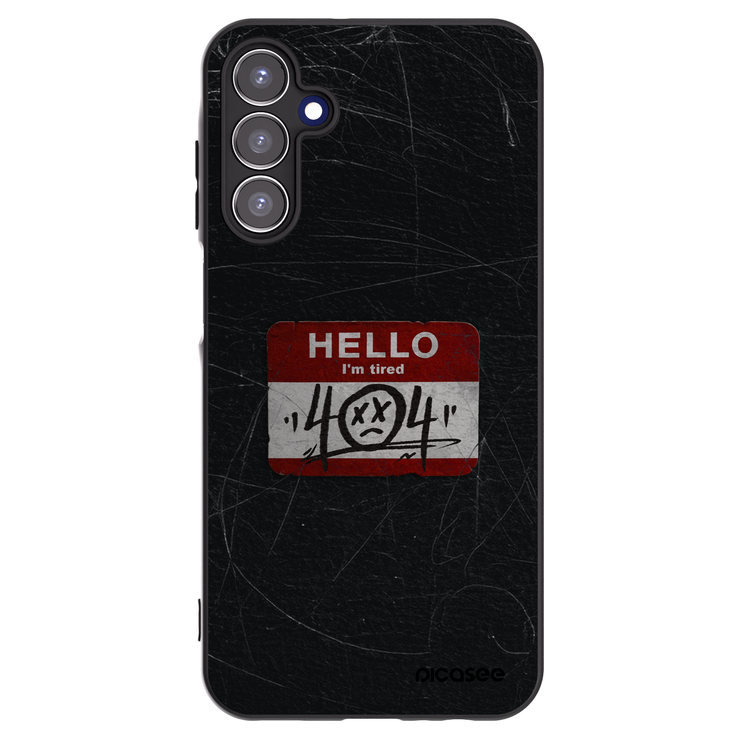 Picasee Samsung Galaxy A15 A155F 4G Hülle - Schwarzes Silikon - HELLO 404