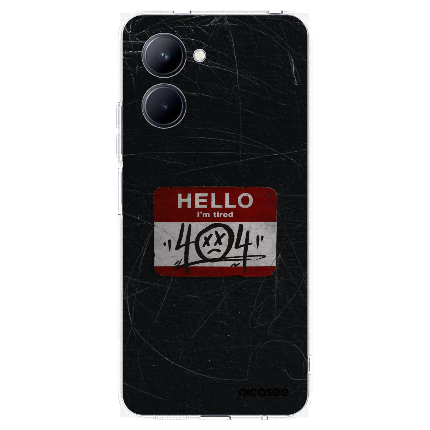 Picasee Realme C33 (2023) Hülle - Transparentes Silikon - HELLO 404