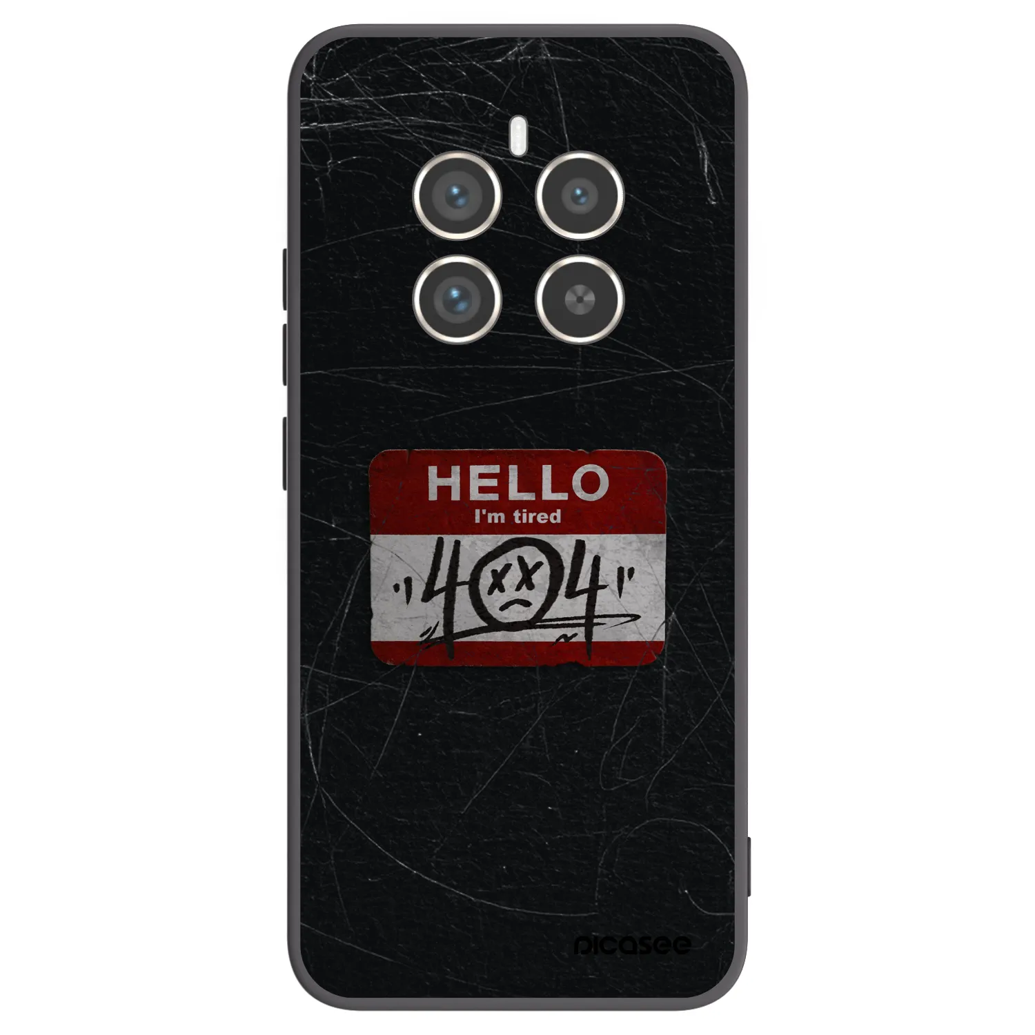 Picasee Realme 12 Pro 5G Hülle - Schwarzes Silikon - HELLO 404