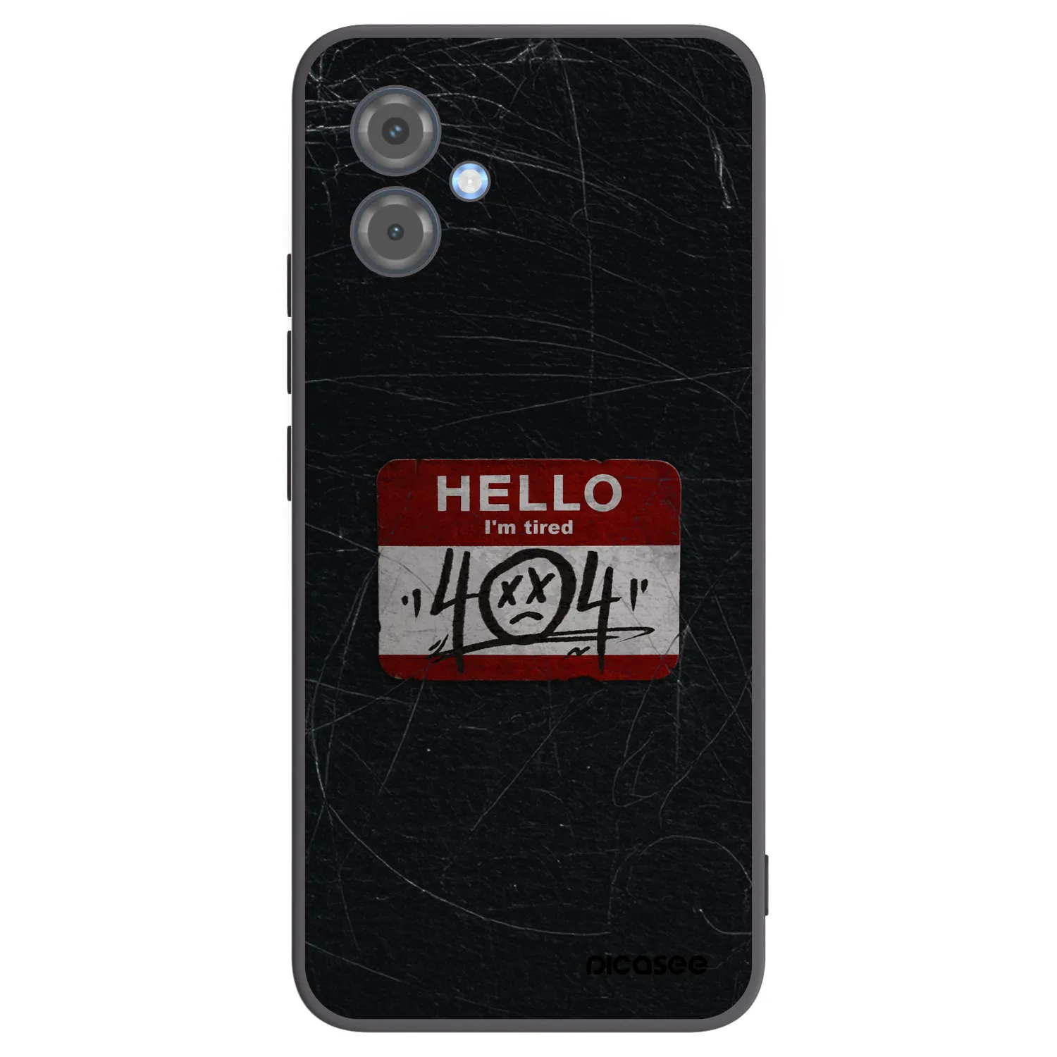 Picasee Motorola Moto G14 Hülle - Schwarzes Silikon - HELLO 404