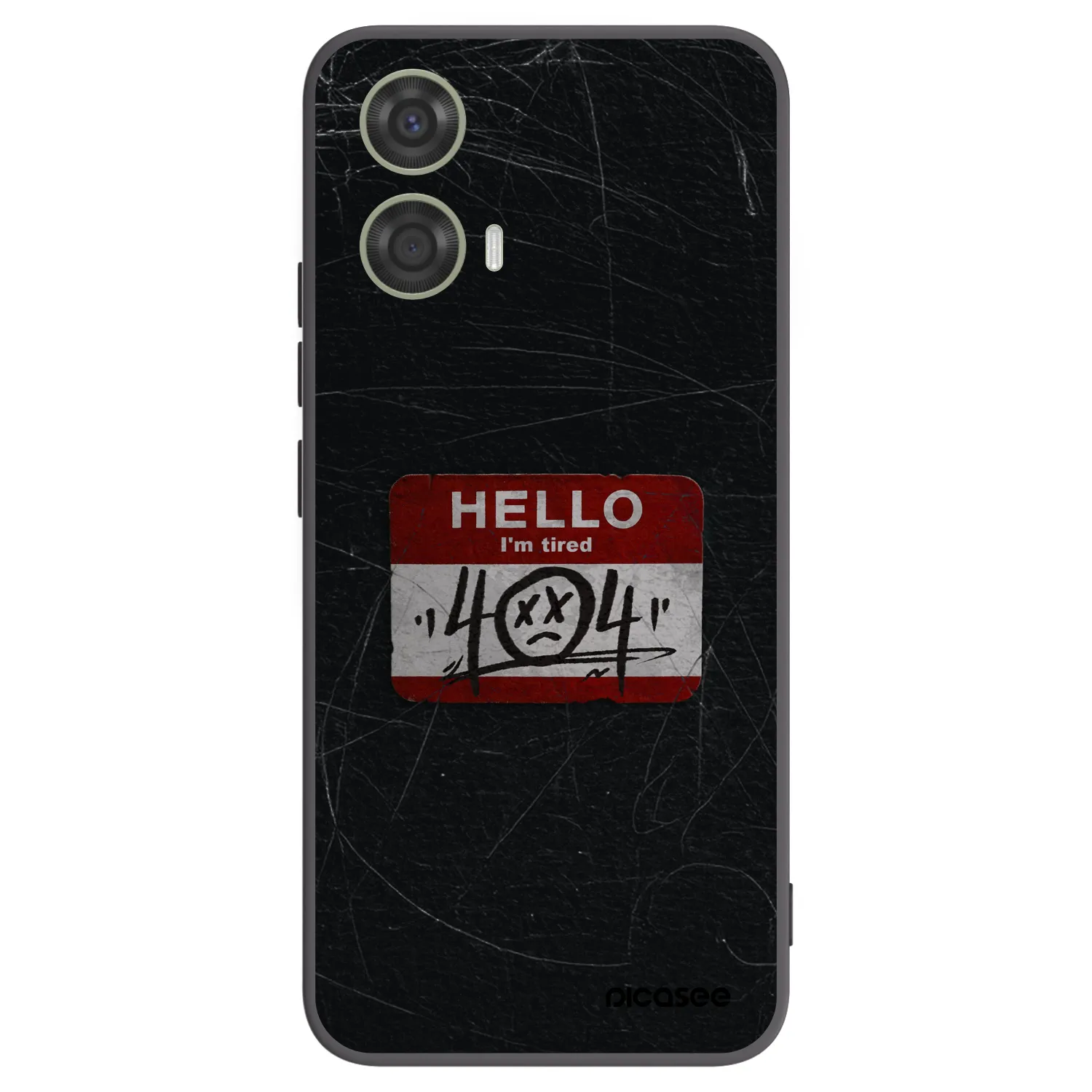 Picasee Motorola Moto G24 Hülle - Schwarzes Silikon - HELLO 404