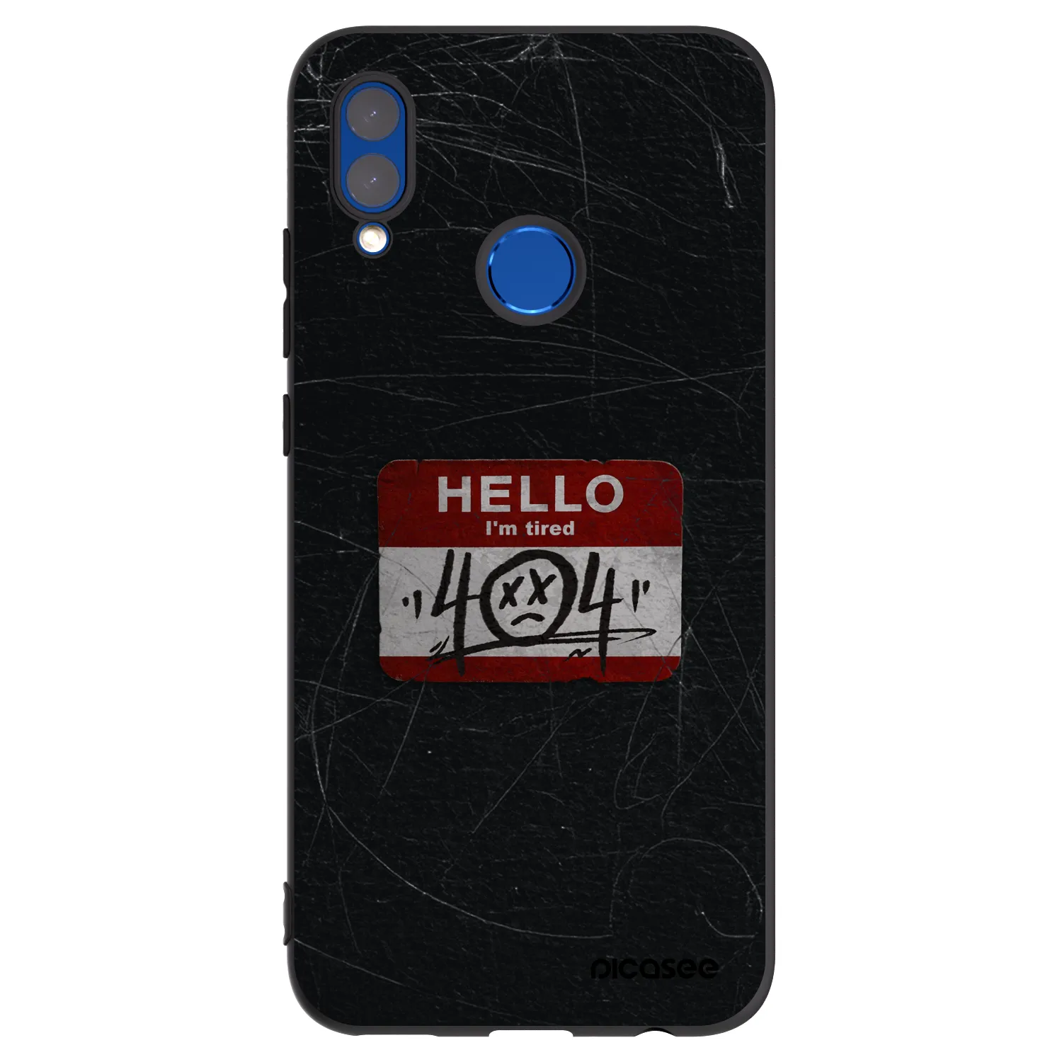 Picasee Honor 10 Lite Hülle - Schwarzes Silikon - HELLO 404