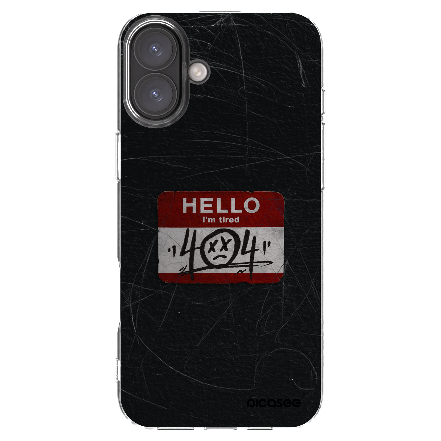 Picasee Apple iPhone 16 Plus Hülle - Transparentes Silikon - HELLO 404