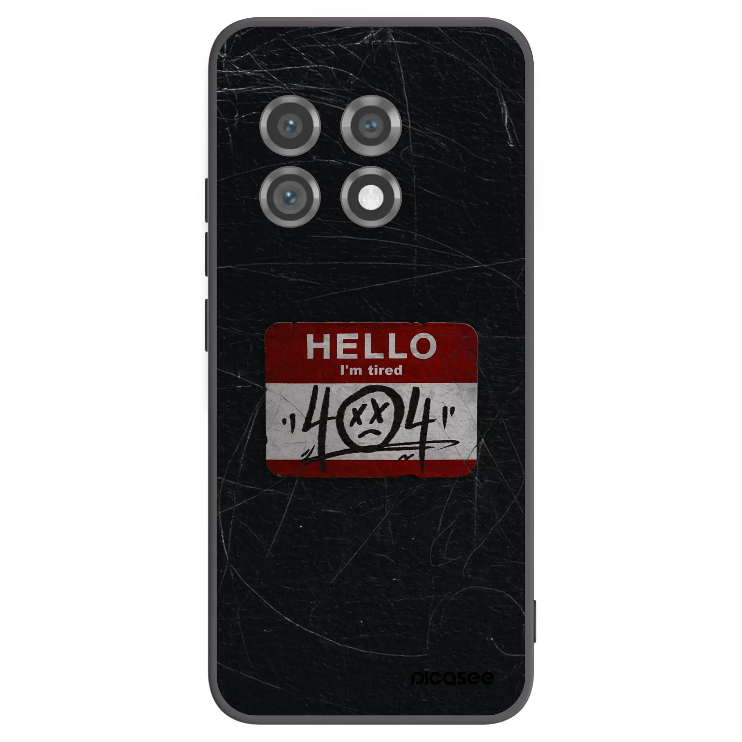 Picasee OnePlus 11 5G Hülle - Schwarzes Silikon - HELLO 404