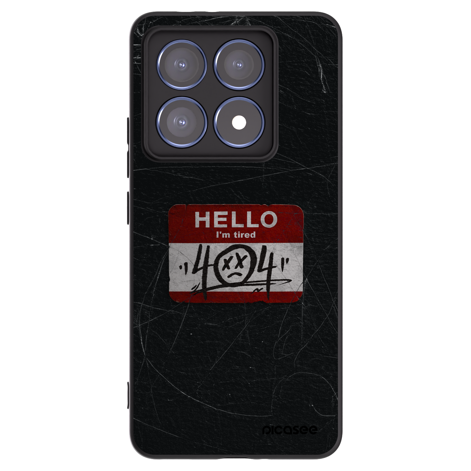 Picasee Xiaomi 14T Pro Hülle - Schwarzes Silikon - HELLO 404