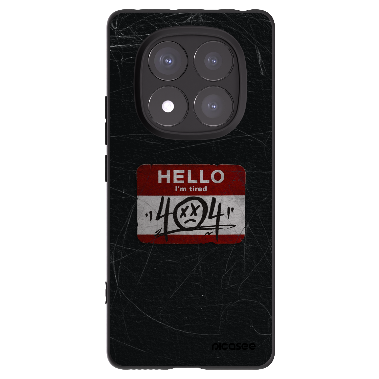Picasee Xiaomi Redmi Note 14 Pro 5G Hülle - Schwarzes Silikon - HELLO 404