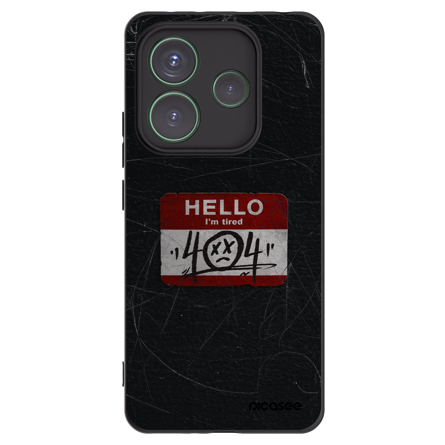 Picasee Xiaomi Redmi Note 14 5G Hülle - Schwarzes Silikon - HELLO 404