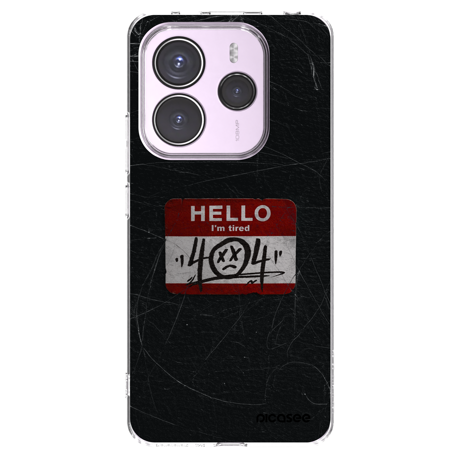 Picasee Xiaomi Redmi Note 14 5G Hülle - Transparentes Silikon - HELLO 404