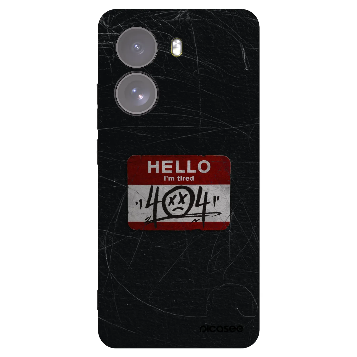 Picasee Xiaomi Poco X7 Hülle - Schwarzes Silikon - HELLO 404