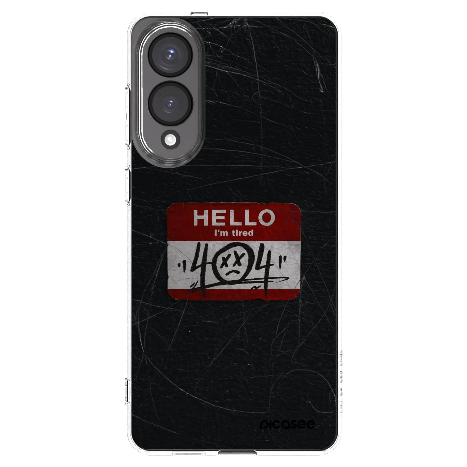 Picasee Samsung Galaxy S25 Edge 5G Hülle - Transparentes Silikon - HELLO 404