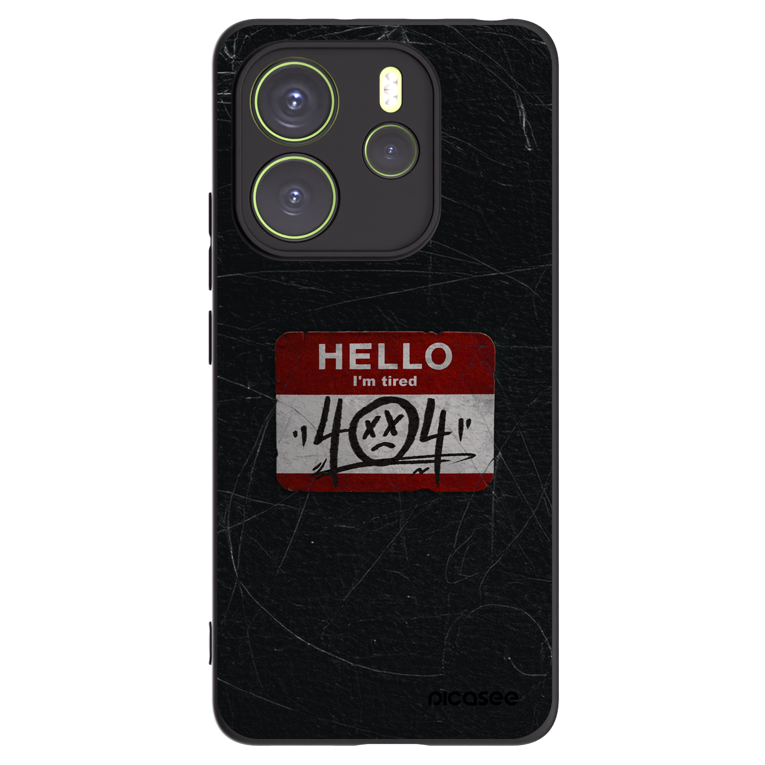 Picasee Xiaomi Redmi Note 14 4G Hülle - Schwarzes Silikon - HELLO 404