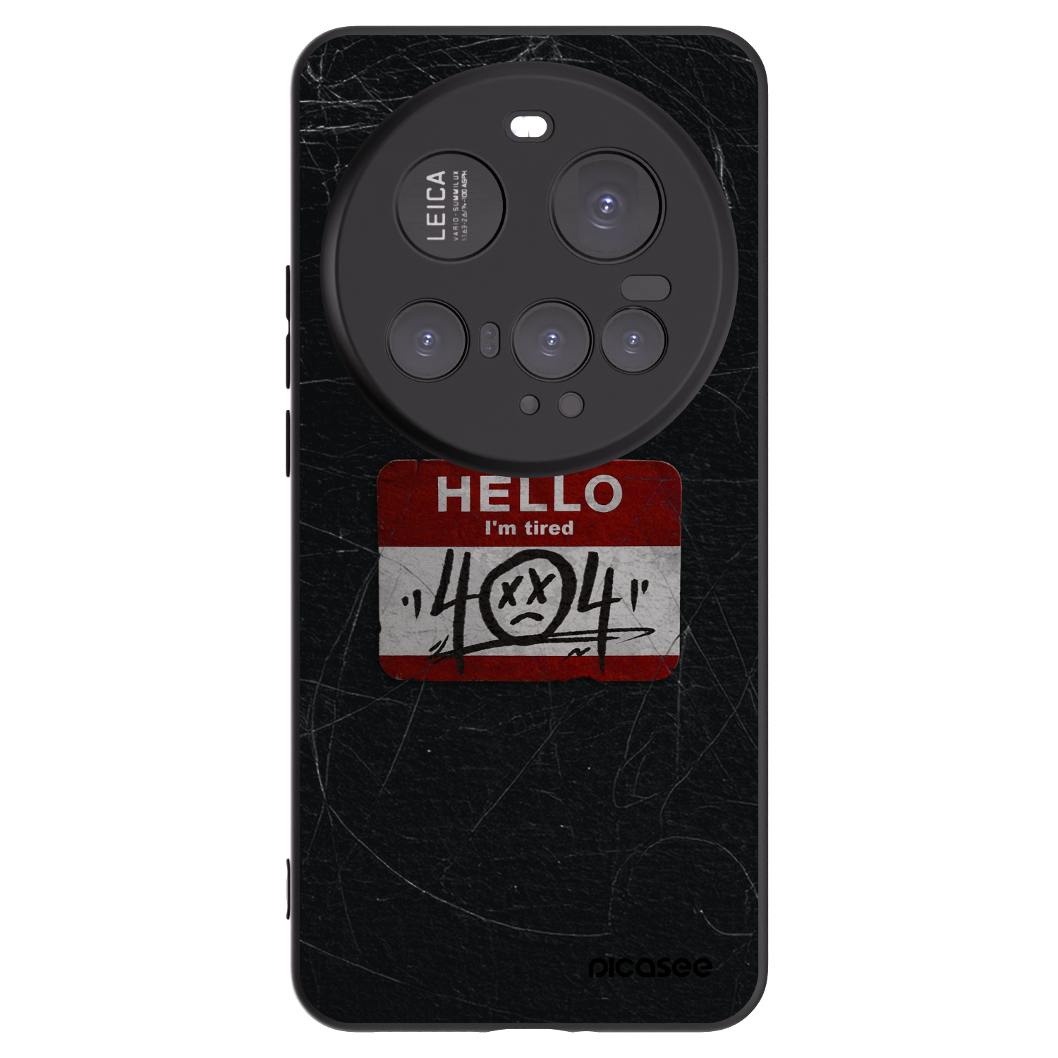 Picasee Xiaomi 15 Ultra Hülle - Schwarzes Silikon - HELLO 404