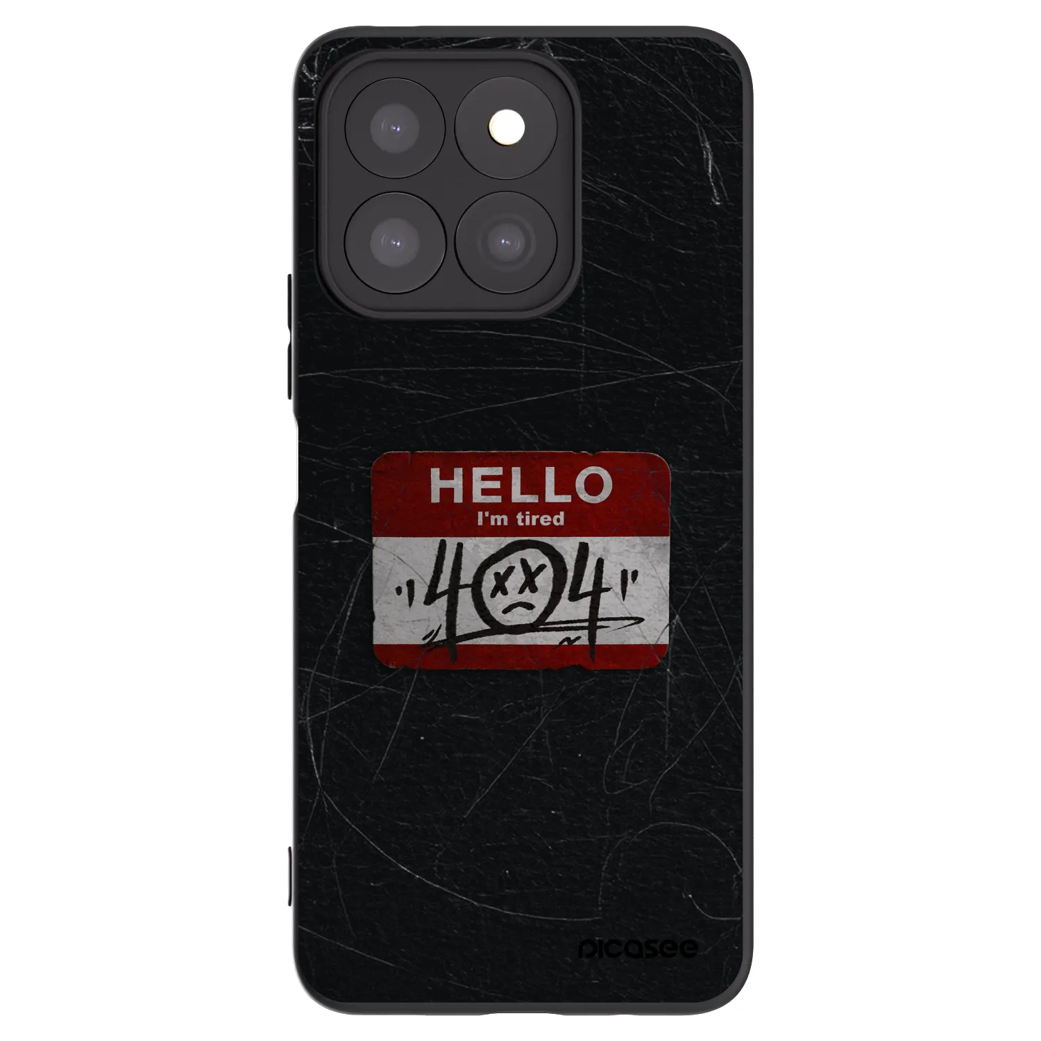 Picasee Honor X8c Hülle - Schwarzes Silikon - HELLO 404
