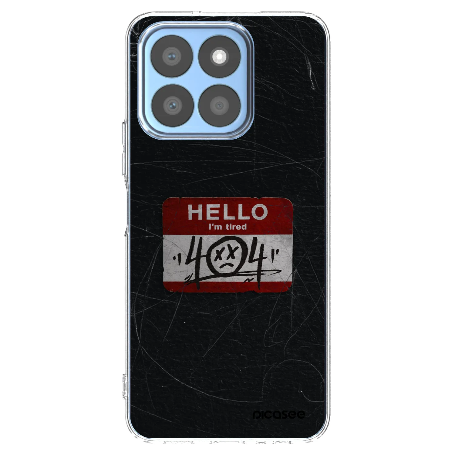 Picasee Honor X8c Hülle - Transparentes Silikon - HELLO 404