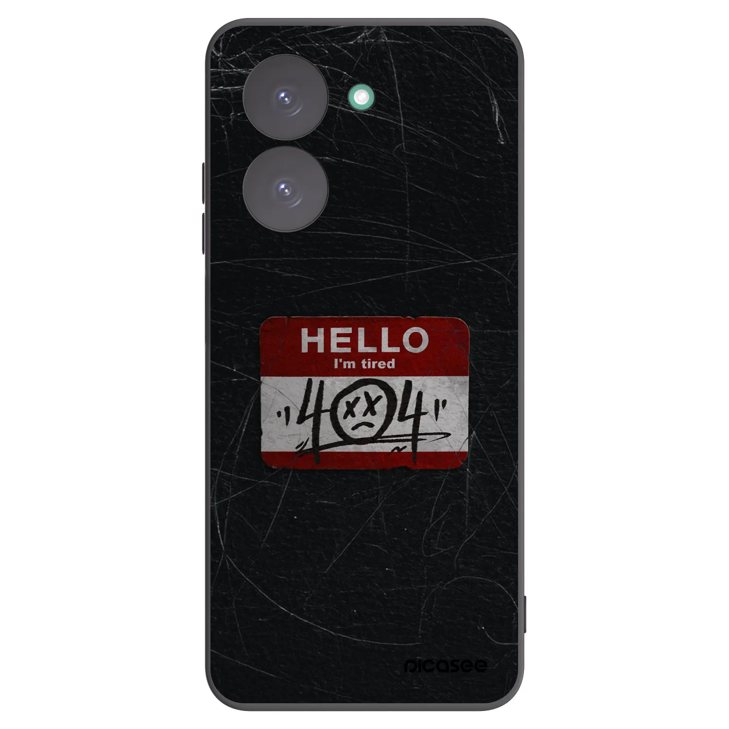 Picasee Xiaomi Redmi A5 Hülle - Schwarzes Silikon - HELLO 404