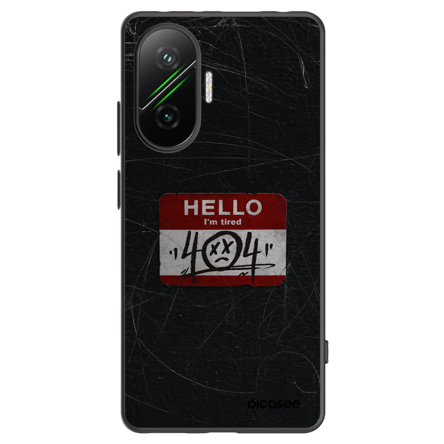 Picasee Xiaomi Poco F7 5G Hülle - Schwarzes Silikon - HELLO 404