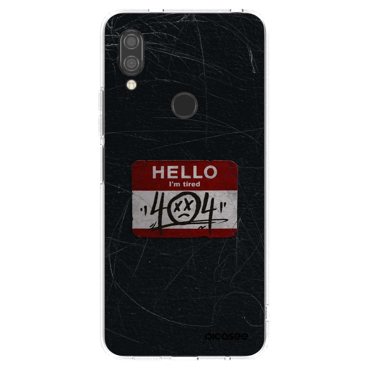 Picasee Xiaomi Redmi 7 Hülle - Transparentes Silikon - HELLO 404