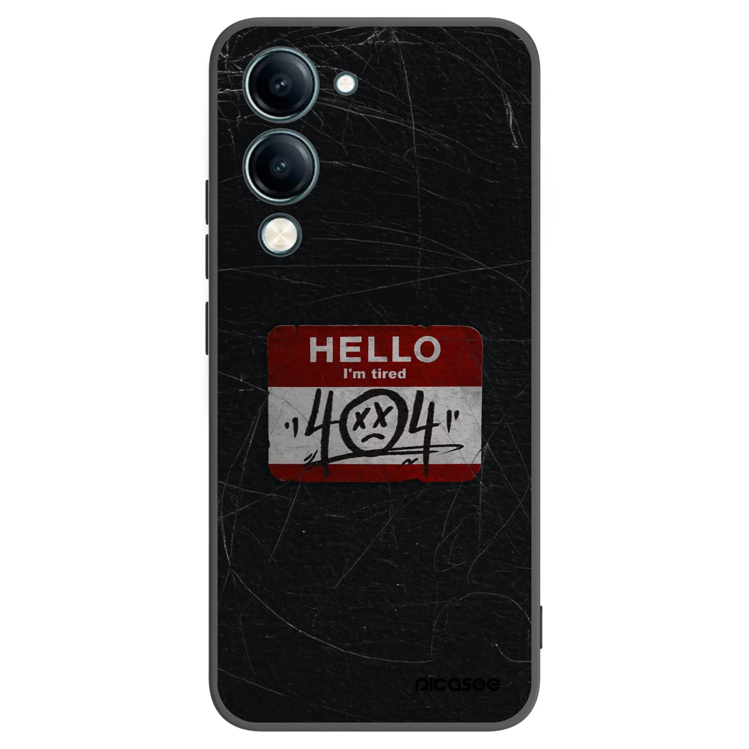 Picasee Vivo Y29s 5G Hülle - Schwarzes Silikon - HELLO 404