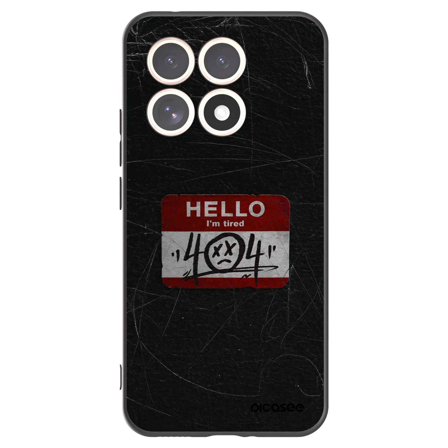 Picasee Xiaomi 15T Hülle - Schwarzes Silikon - HELLO 404