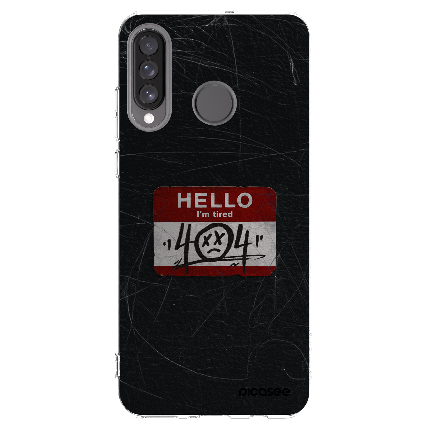 Picasee Huawei P30 Lite Hülle - Transparentes Silikon - HELLO 404