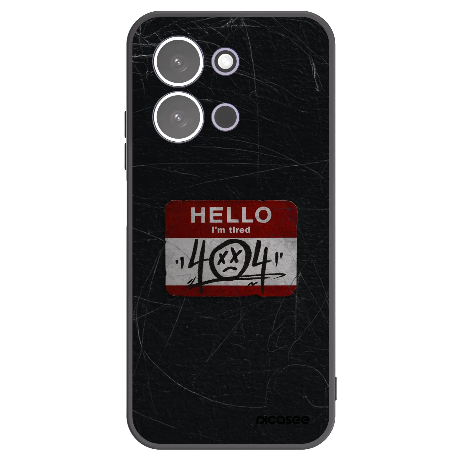 Picasee Xiaomi Redmi 15C 5G Hülle - Schwarzes Silikon - HELLO 404