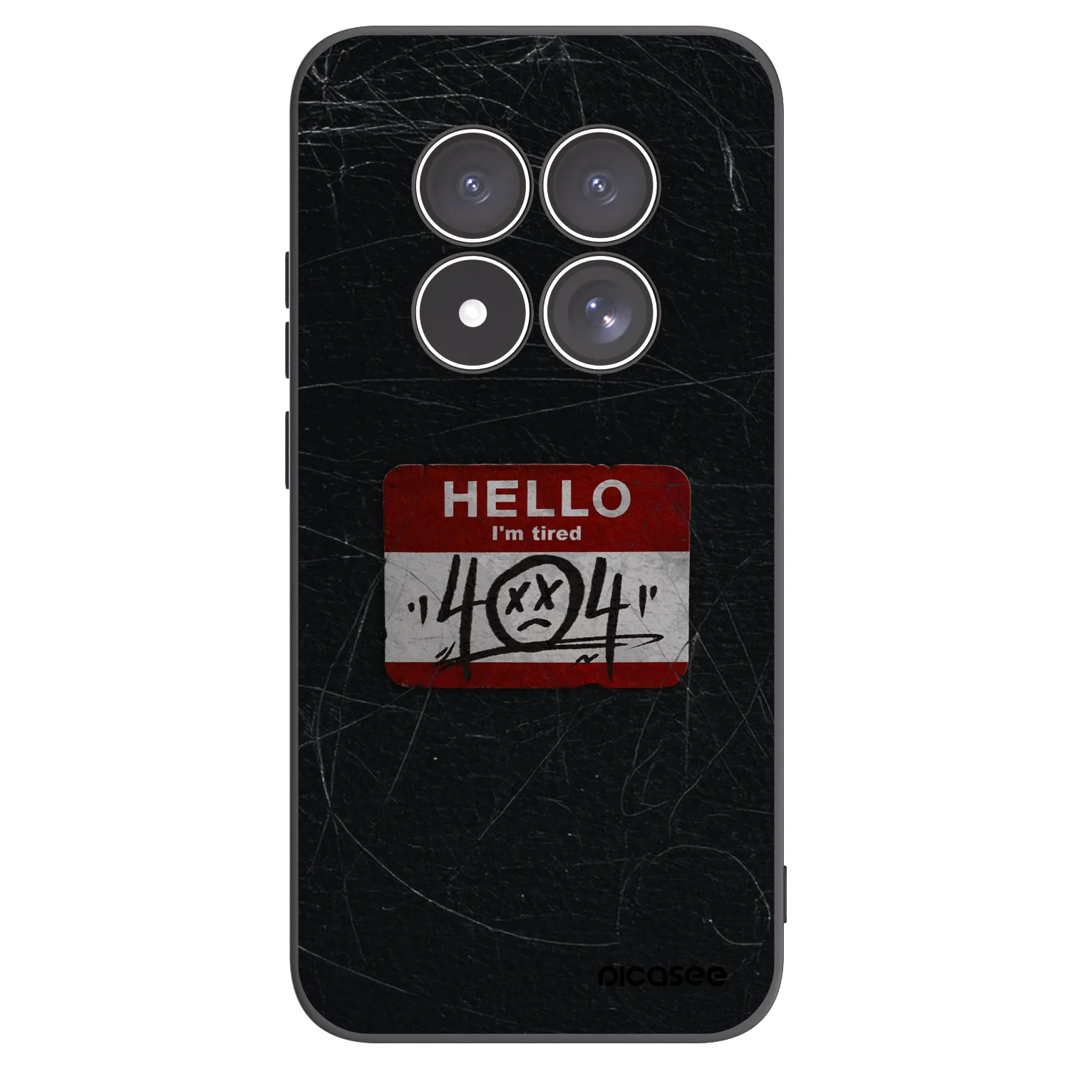 Picasee Xiaomi Redmi Note 15 Pro 5G Hülle - Schwarzes Silikon - HELLO 404