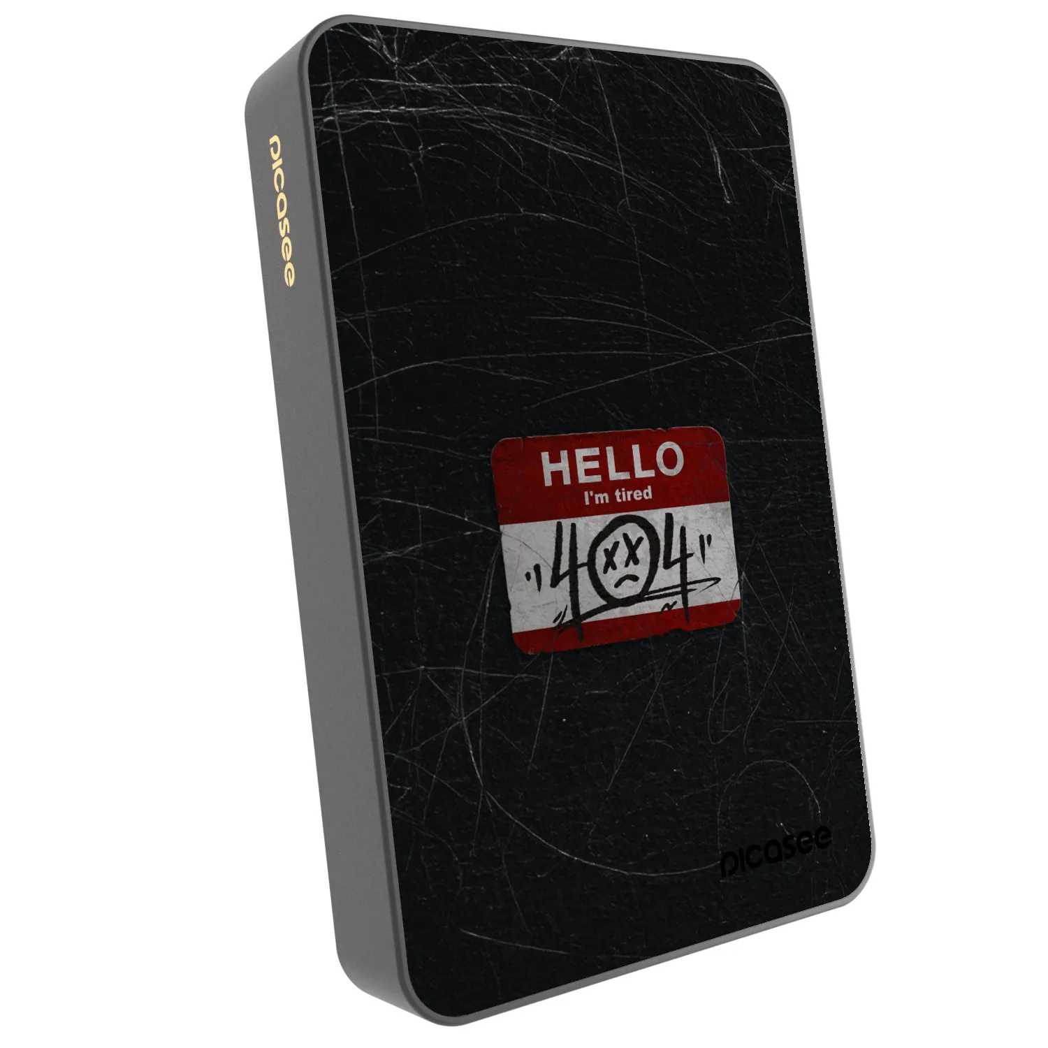 Picasee Powerbank mit MagSafe 10 000 mAh Grau - HELLO 404