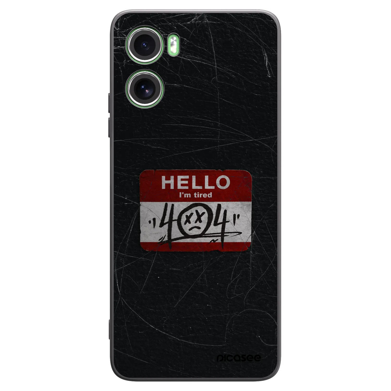 Picasee Motorola Moto G06 Hülle - Schwarzes Silikon - HELLO 404