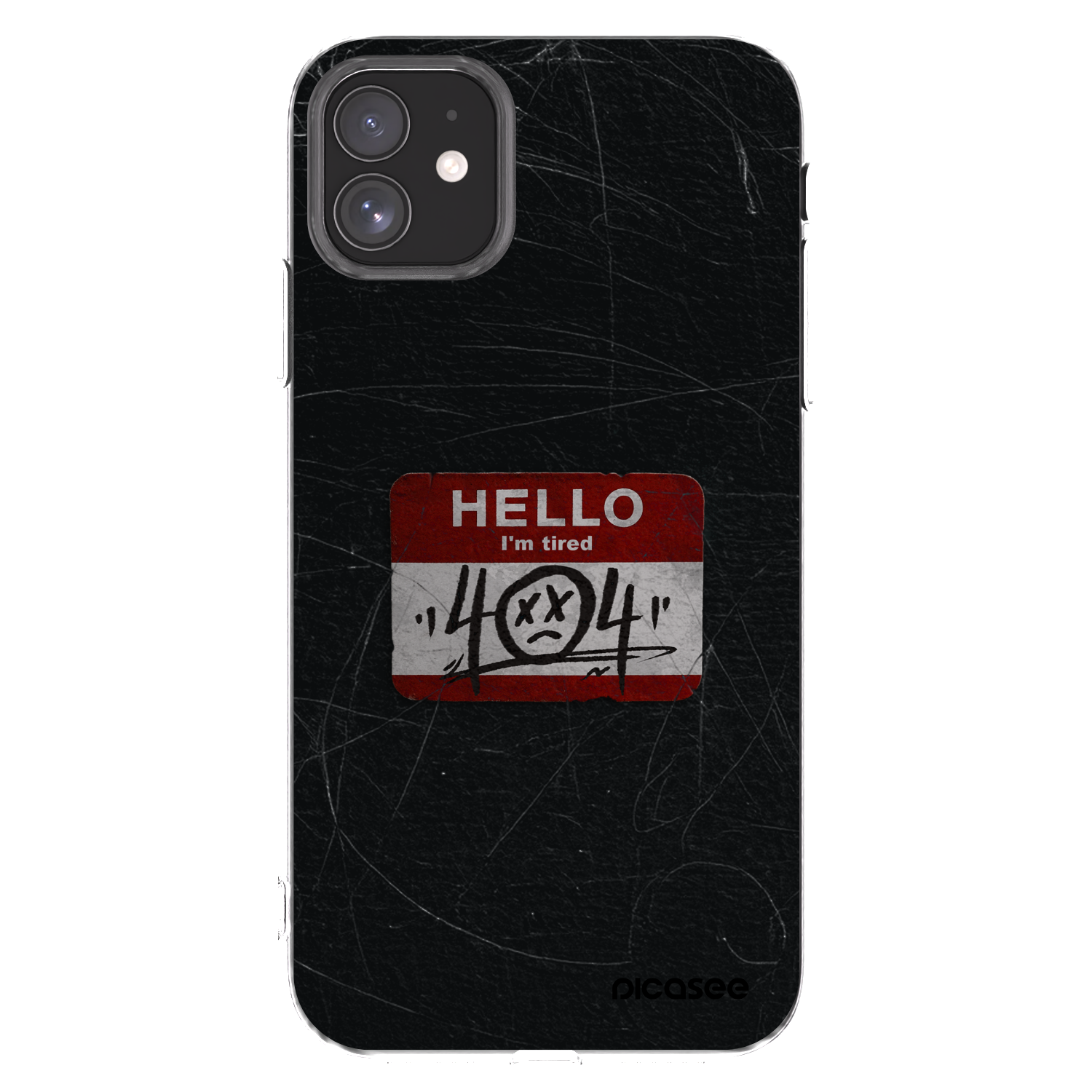 Picasee Apple iPhone 11 Hülle - Transparentes Silikon - HELLO 404