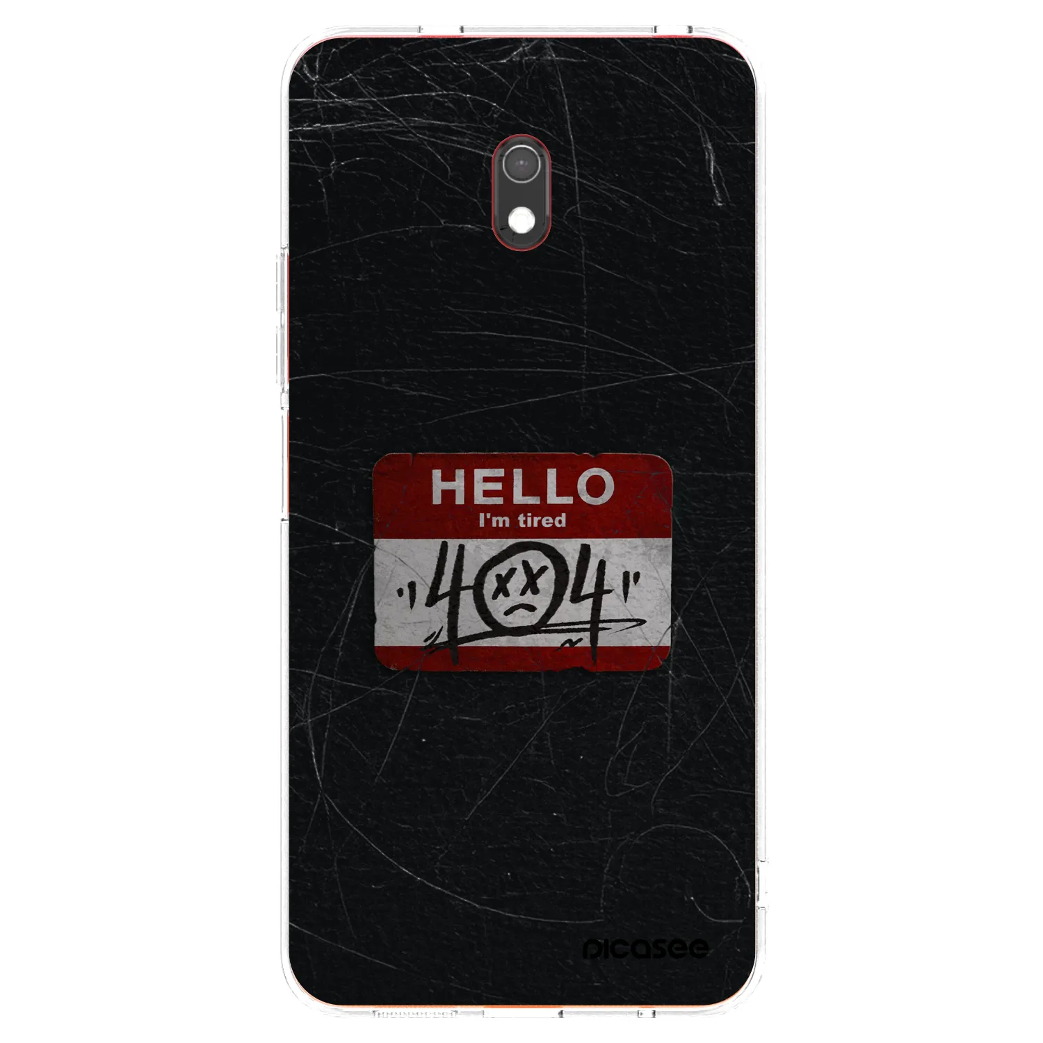 Picasee Xiaomi Redmi 8A Hülle - Transparentes Silikon - HELLO 404