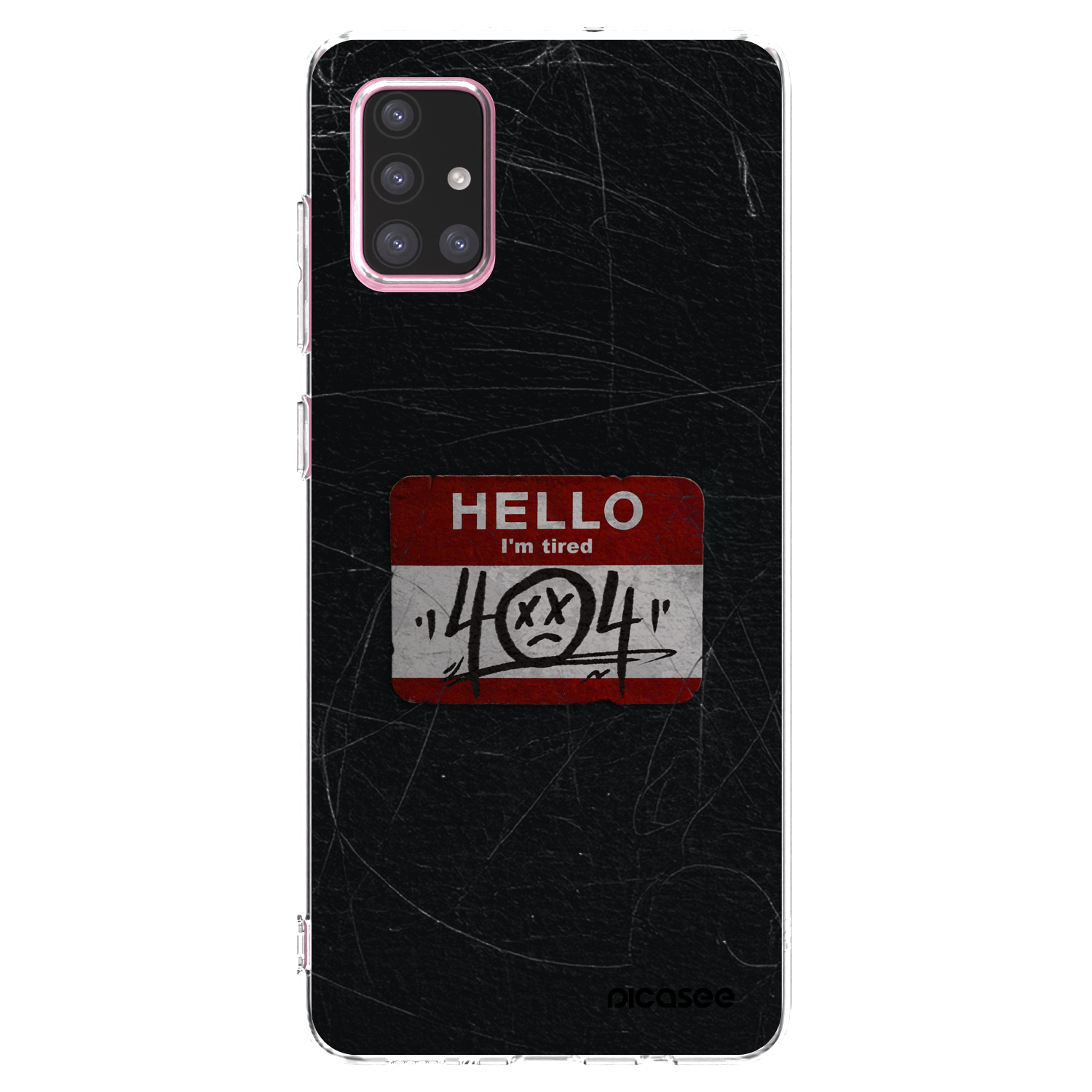 Picasee Samsung Galaxy A71 A715F Hülle - Transparentes Silikon - HELLO 404
