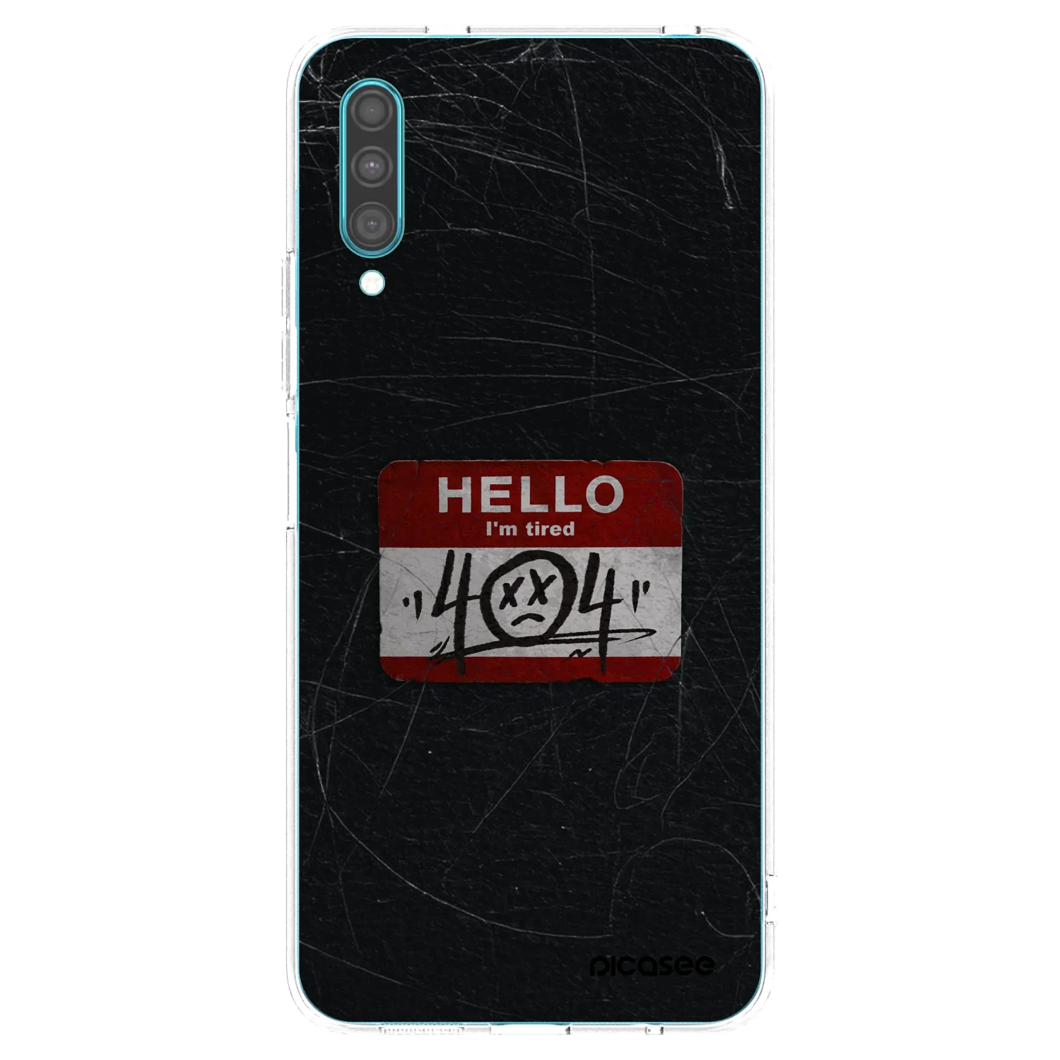 Picasee Samsung Galaxy A30s A307F Hülle - Transparentes Silikon - HELLO 404