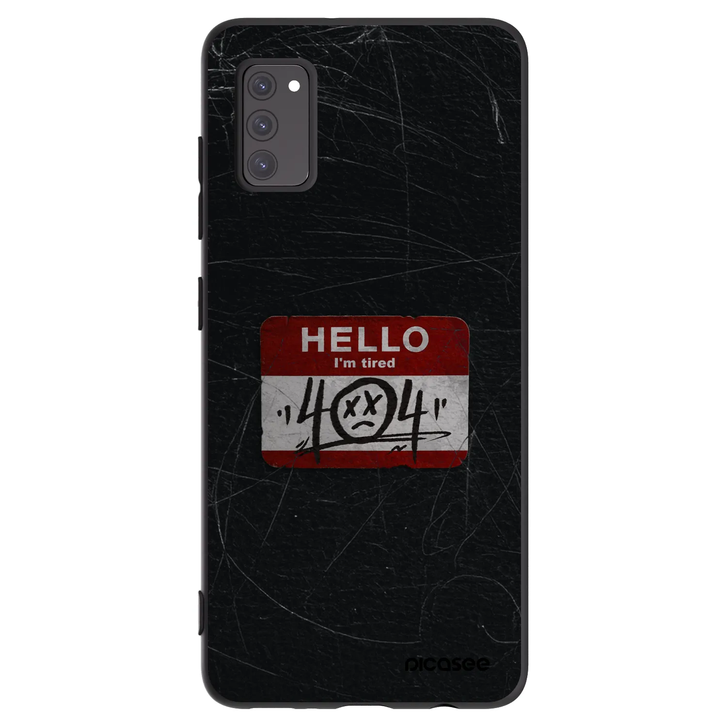 Picasee Samsung Galaxy A41 A415F Hülle - Schwarzes Silikon - HELLO 404