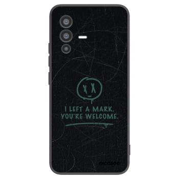 Picasee Vivo V23 5G Hülle - Schwarzes Silikon - LEFT A MARK