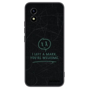 Picasee Vivo Y01 Hülle - Schwarzes Silikon - LEFT A MARK