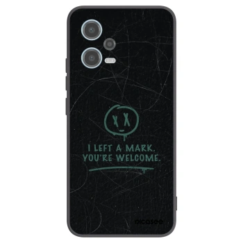 Picasee Xiaomi Redmi Note 12 5G Hülle - Schwarzes Silikon - LEFT A MARK