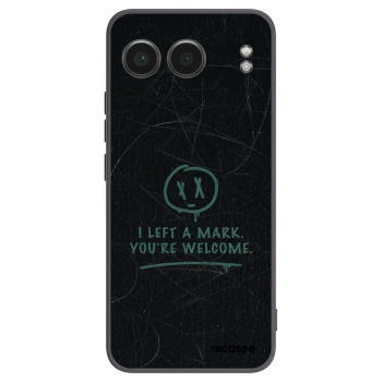 Picasee OnePlus Nord 4 Hülle - Schwarzes Silikon - LEFT A MARK