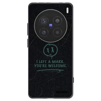 Picasee Vivo X200 Pro Hülle - Schwarzes Silikon - LEFT A MARK