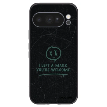 Picasee Google Pixel 10 Pro Hülle - Schwarzes Silikon - LEFT A MARK