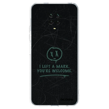 Picasee Xiaomi Redmi Note 9S Hülle - Transparentes Silikon - LEFT A MARK
