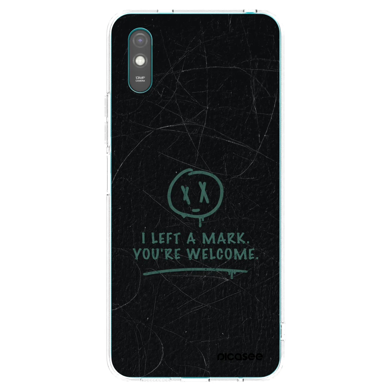 Picasee Xiaomi Redmi 9A Hülle - Transparentes Silikon - LEFT A MARK