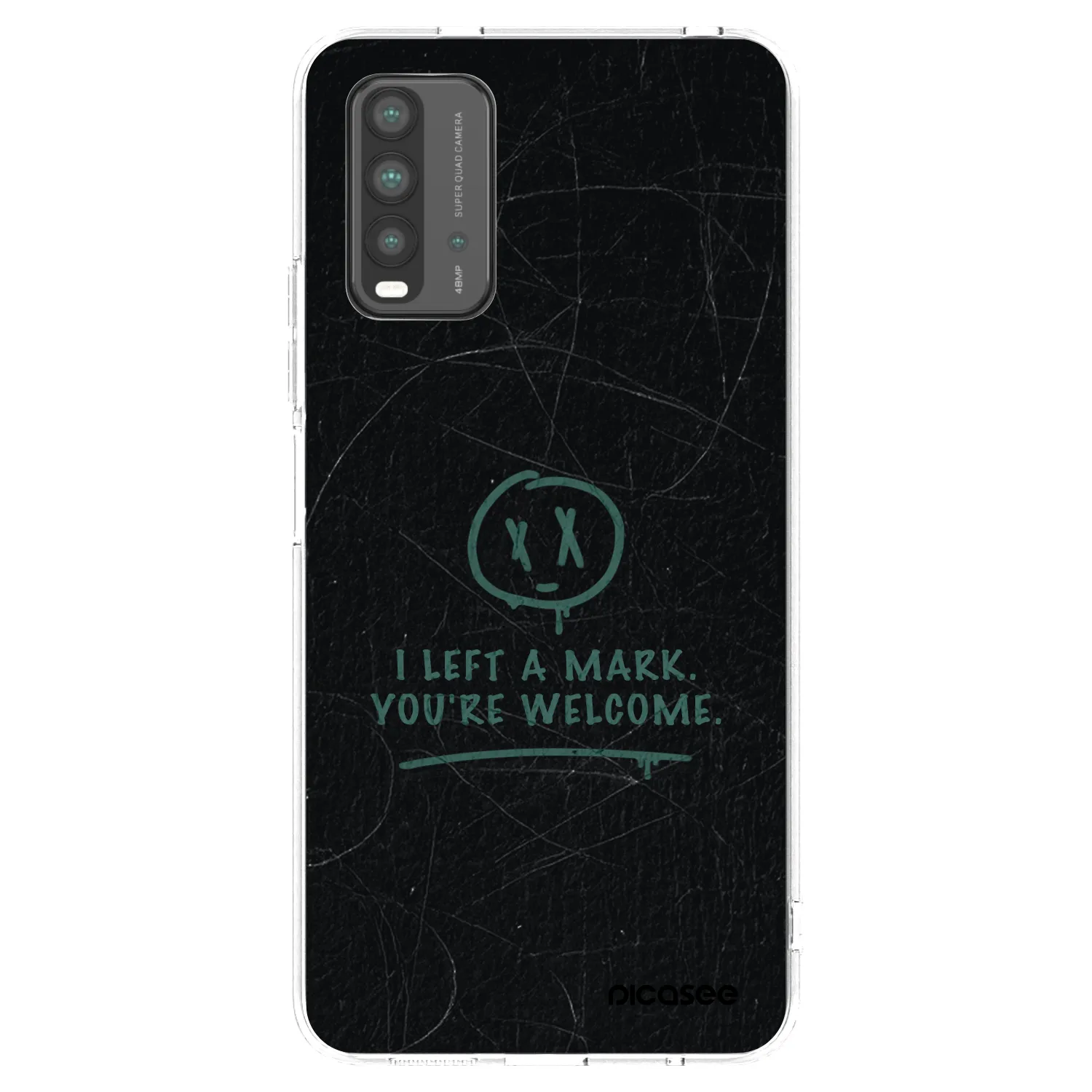 Picasee Xiaomi Redmi 9T Hülle - Transparentes Silikon - LEFT A MARK