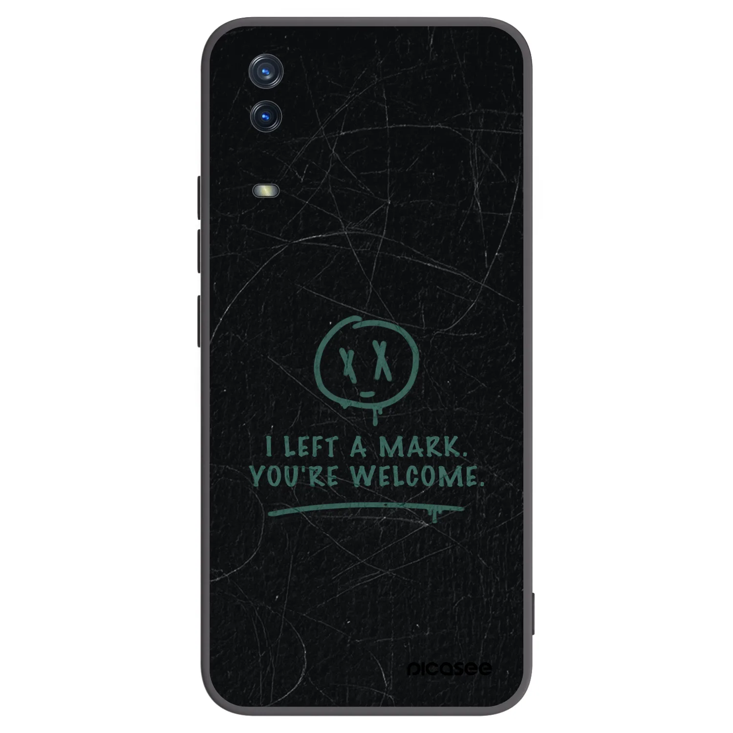 Picasee Vivo Y11s Hülle - Schwarzes Silikon - LEFT A MARK