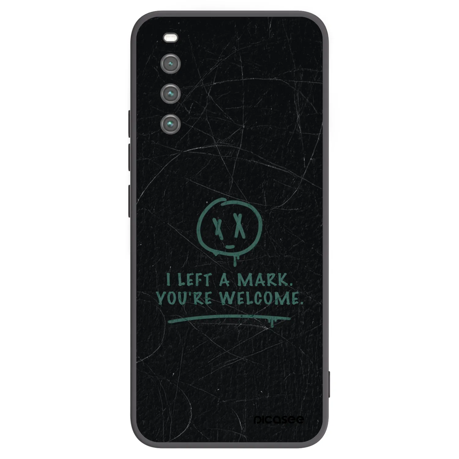 Picasee Sony Xperia 10 IV 5G Hülle - Schwarzes Silikon - LEFT A MARK