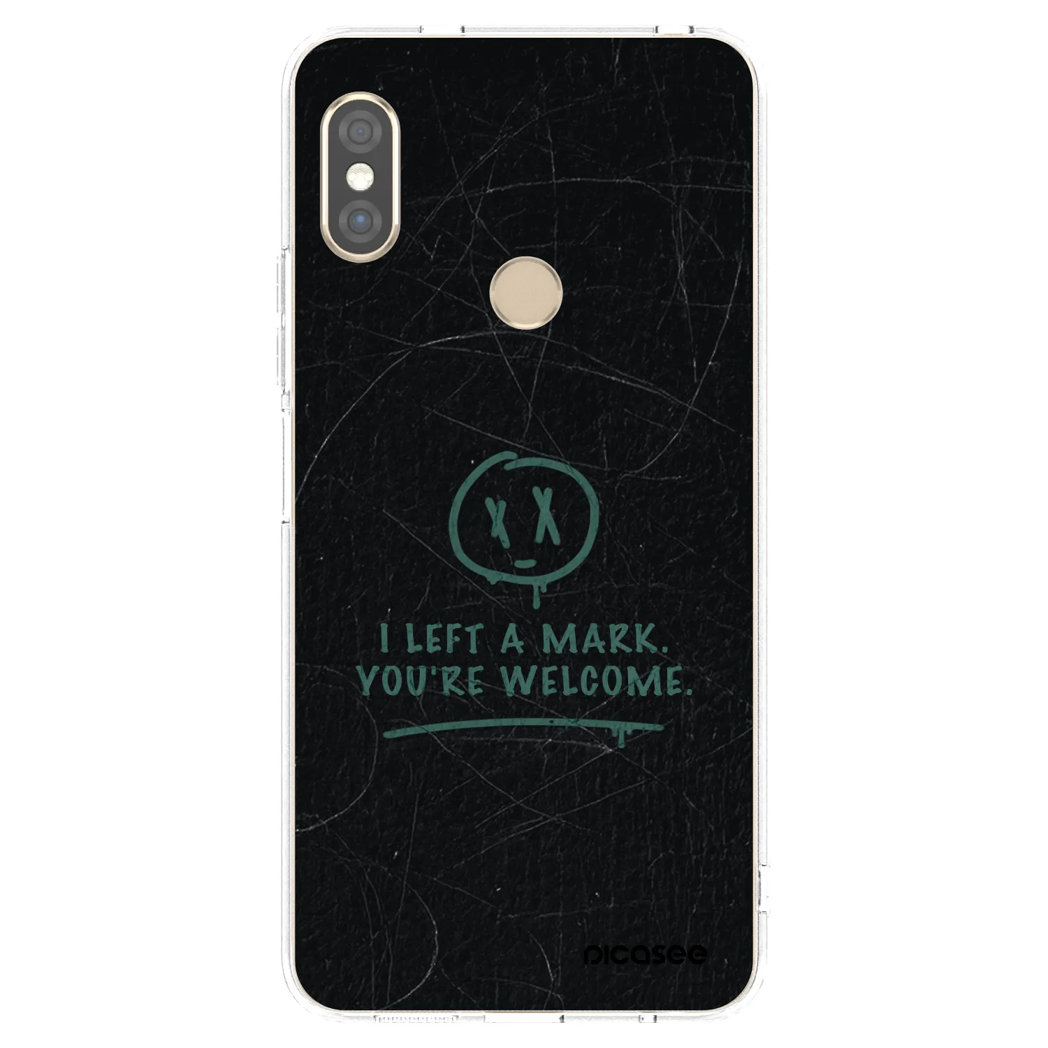 Picasee Xiaomi Redmi Note 5 Global Hülle - Transparentes Silikon - LEFT A MARK