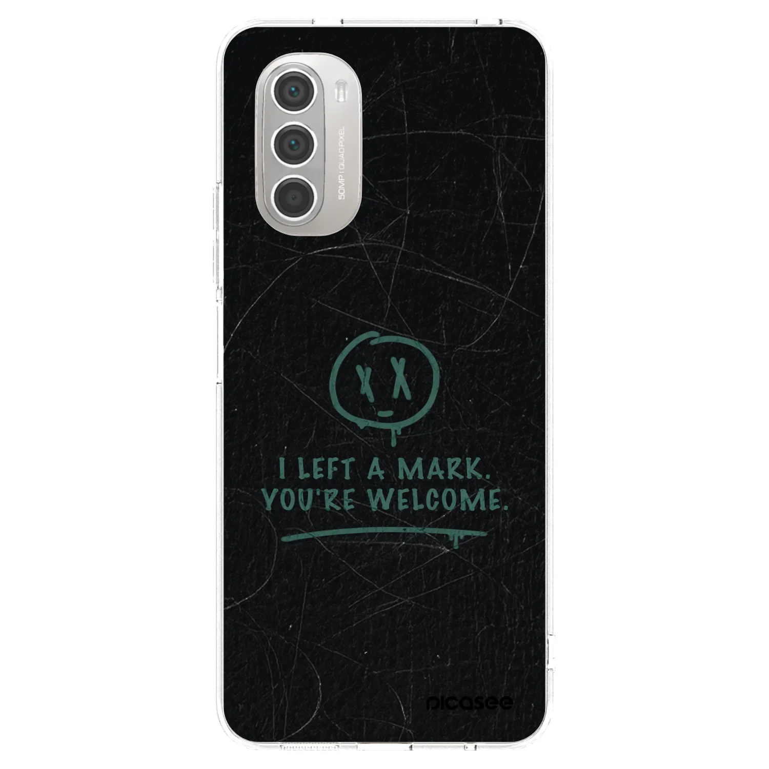Picasee Motorola Moto G51 Hülle - Transparentes Silikon - LEFT A MARK